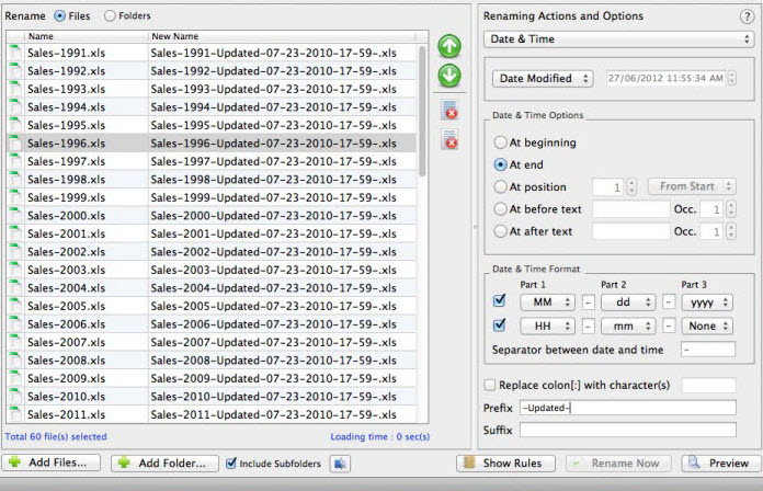 Date & Time Renaming