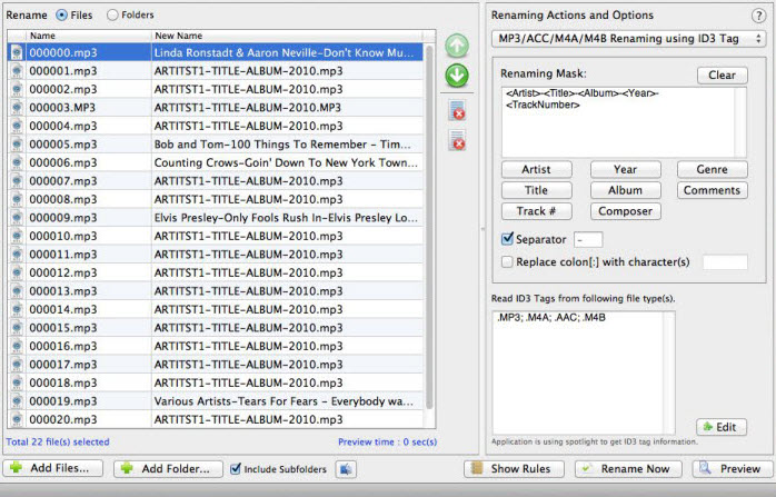 MP3 Renaming Using ID3 Tag